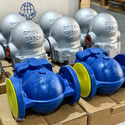 FT14X-10 FT14 ذات حواف اتصال SPIRAX SARCO الكرة تعويم مصيدة البخار وإندرس ومقياس الجريان هاوزر على الأنابيب للأغذية والمشروبات
