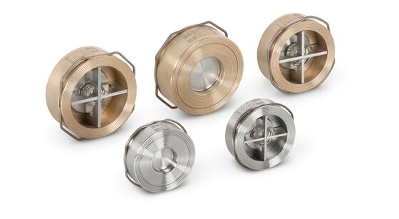 خطوط الأنابيب الصناعية VYC القرص المكبس صمام التحقق 1/4 النحاس 304 316 صمام عدم العودة لغاز البخار المائي