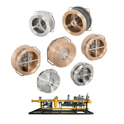 خطوط الأنابيب الصناعية VYC القرص المكبس صمام التحقق 1/4 النحاس 304 316 صمام عدم العودة لغاز البخار المائي