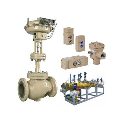 SAMSON 3241 Industrial Threaded Seat Pneumatic Globe Valve SAMSON 3756 Volume Booster