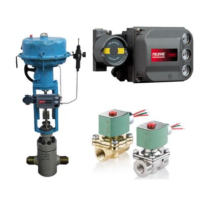 صمامات الفول السولينويدي ASCO و Emerson Fisher DVC6200 السلسلة الذكية الرقمية صمام تحديد الموقع