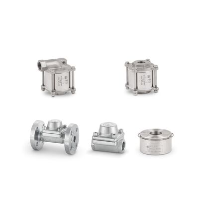 مصيدة بخار ثرموستاتي من الفولاذ المقاوم للصدأ مع درجة حرارة قصوى تصل إلى 400 درجة مئوية ونطاق ضغط يصل إلى 42 بار