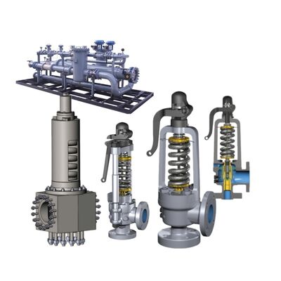صمام الإغاثة الأمني معتمد من قبل ASME بقدرة التدفق العالية والحفر المتوازنة لحماية ضغط المرجل الصناعي