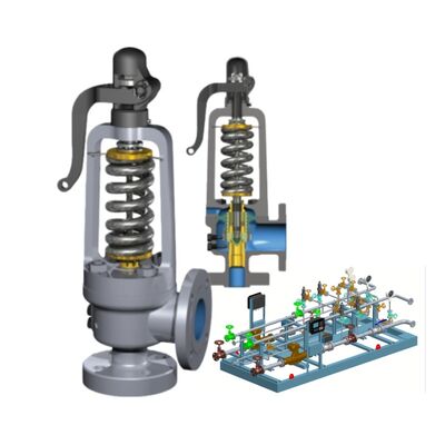 صمام الإغاثة الأمني معتمد من قبل ASME بقدرة التدفق العالية والحفر المتوازنة لحماية ضغط المرجل الصناعي