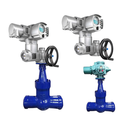 Chinese Globe Valve Body AUMA SA Multi-turn Electric Control Valve Actuators with AC Control Unit