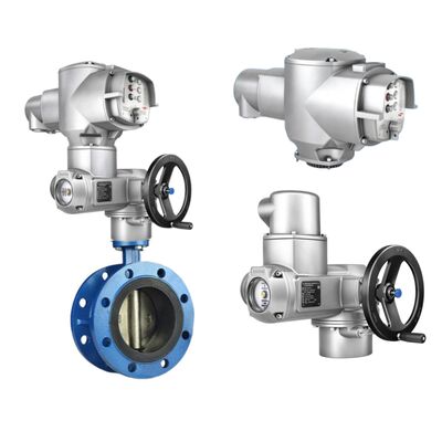 جسم صمام الفراشة الصيني وصمام الكرة ومشغلات Auma SQ Series ذات الدوران الجزئي مع وحدة التحكم AM