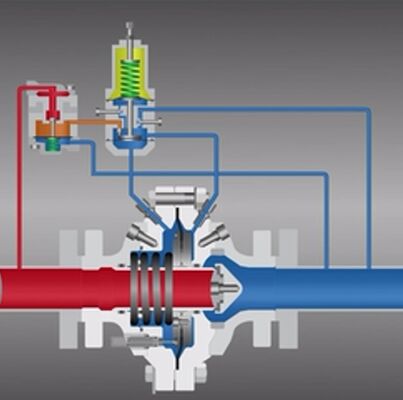 منظم ضغط لغاز طبيعي صناعي مستقر من نوع تارتاريني FL MFL BFL