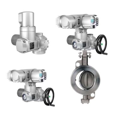 نطاق عزم دوران المحرك SA الجديد من 10 نيوتن متر إلى 32000 نيوتن متر مشغل الصمامات الكهربائية AUMA SA16.2-F16 المحرك متعدد الدورات وصمام الفراشة كيستون