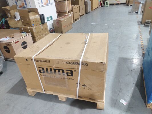 نطاق عزم دوران المحرك SA الجديد من 10 نيوتن متر إلى 32000 نيوتن متر مشغل الصمامات الكهربائية AUMA SA16.2-F16 المحرك متعدد الدورات وصمام الفراشة كيستون