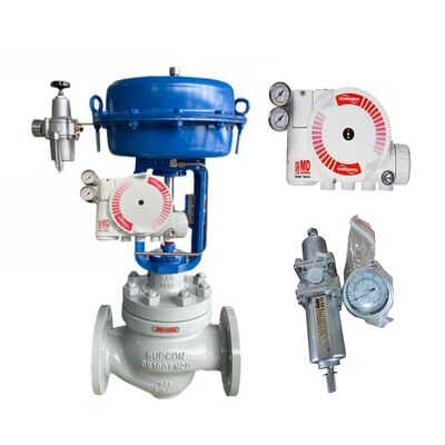 صمام التحكم الصيني Flowserve Logix 3200 سلسلة 3200MD-28-D6-E-04-40-0G-00 صمام صيانة مع Asco 342A SST جهاز تنظيم الهواء