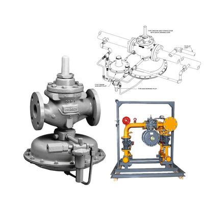 Fisher 1098-EGR Pilot-operated High-capacity Gas Pressure Regulator with 1500 psig Maximum Inlet Pressure