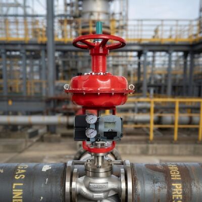 صمام التحكم مع محدد موضع الصمام الذكي بيكر هيوز ماسونيلان SVI2-21123121 SVI2-21123121 مع معزز هوائي YTC YT-200