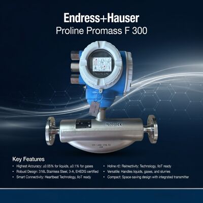 قياس التدفق الصناعي E+H Endress Hauser Promass F300 مقياس تدفق كوريوليس