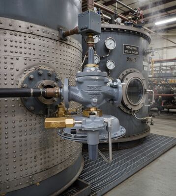 EMERSON Fisher أنواع 1098-EGR و 1098H-EGR صمام خفض ضغط الغاز يعمل بالطيار مع المخزون للكايلر عالي الأداء