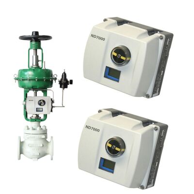 صمام التحكم بالمركز الواحد من Lanlin مع Valmet Me-tso Neles ND7000 Series Smart Valve Positioner