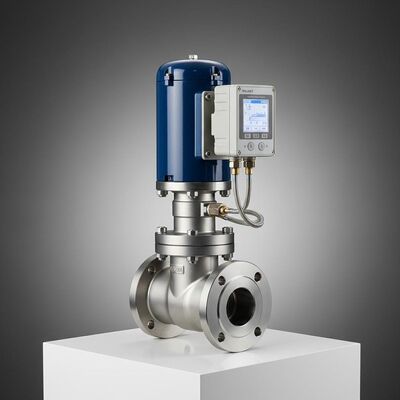 صمام التحكم بالمركز الواحد من Lanlin مع Valmet Me-tso Neles ND7000 Series Smart Valve Positioner