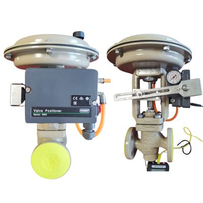 فيشر 3660/3661 موقف الصمام مع 67CFR منظم فلتر لصمامات التحكم الهوائية موقف الكهربائية الهوائية، 4-20mA، الفولاذ المقاوم للصدأ نطاق درجة الحرارة من -40 °C إلى 85 °C