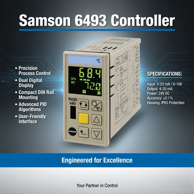 Samson 6493 Process Controller Industrial Automation Control Valve Controller
