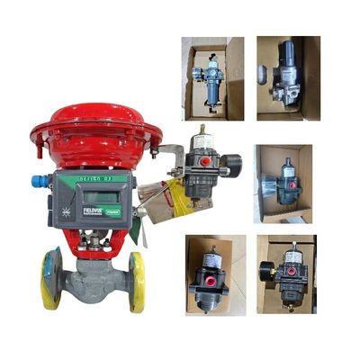 صمام التحكم الهوائي الصيني مع موقف الصمام فيشر DVC2000 و 67CFR-226/237/239/600/601 منظم المرشح في المخزون