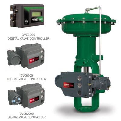 فيشر 657 667 محركات الحجاب الحاجز مع DVC2000 DVC6200 موقف للطاقة الكيميائية الغاز النفطي