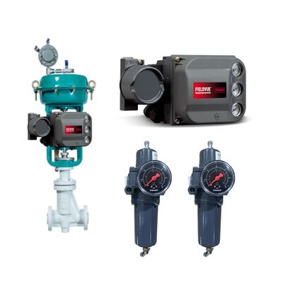 Chongqing Chuanyi Control Valve with Fi sher DVC6200 Smart Digital Valve Positioner with 67DFR Filter Regulator