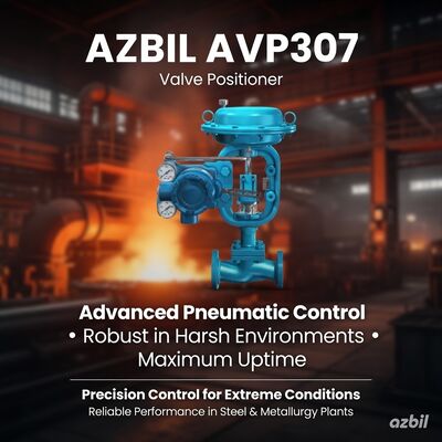 جهاز تحديد موضع الصمام الهوائي الرقمي Azbil AVP307 مع التحكم في المعالجات الدقيقة لاتصالات HART وحماية IP66