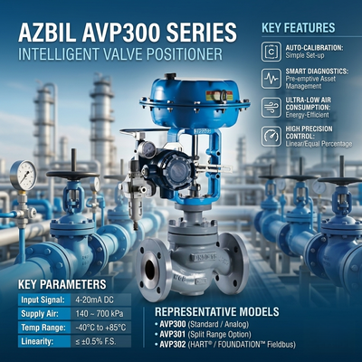 Azbil AVP307 Digital HART Electro Pneumatic Control Valve Positioner F-isher 67C 67D Filter Regulating Valve