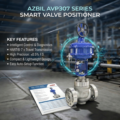 Azbil AVP307 Digital HART Electro Pneumatic Control Valve Positioner F-isher 67C 67D Filter Regulating Valve