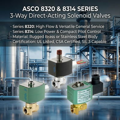 New ASCO 8320 8314 3 Way Solenoid Valve LCD Ex d HART Valve Controller Smart Valve Positioner OEM Factory