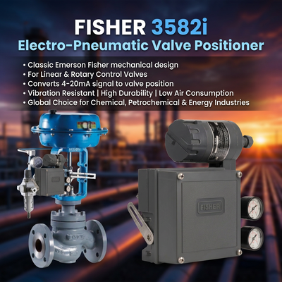 F-isher 3582i ميكانيكي الكهربائي النيوماتيكي صمام موقف OEM صمامات التحكم الفردية