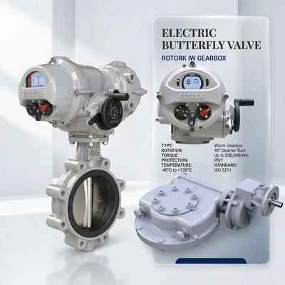 مصنع OEM المكونات الكهربائية الكرة فراشة صمام Rotork IQT المحرك الكهربائي ربع دورة IW5 علب التروس جزء بدوره