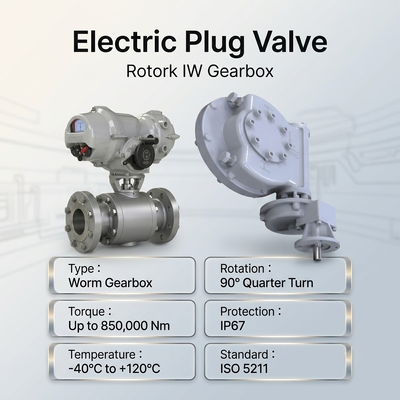 مصنع OEM المكونات الكهربائية الكرة فراشة صمام Rotork IQT المحرك الكهربائي ربع دورة IW5 علب التروس جزء بدوره