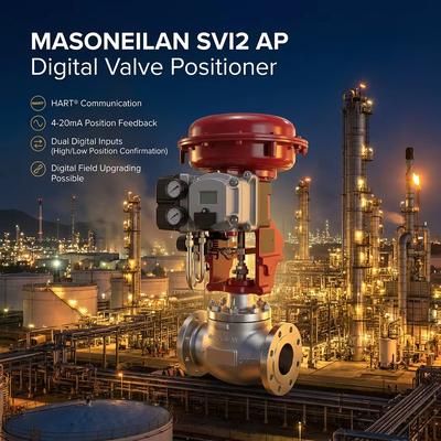 ماسونيلان SVI2 AP Smart Digital Valve Controller Control Valve Positioner الصين تشونهي تسيطر على صمام سولينويد