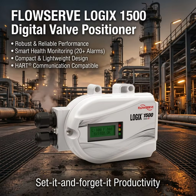 Flowserve PMV D20 تحديد المفتاح مربع صمام التحكم HART المواصل Flowserve Logix 1500 موقف الصمام الرقمي