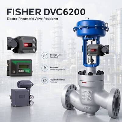 صمام التحكم الهوائي الفراشة F-isher OEM جديد تماما و DVC6200 موقف الصمام