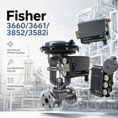 أصل في المخزون F-isher 3660/3661/3852/3582i كرة غاز OEM موقف الصمام الكهربائي الهوائي