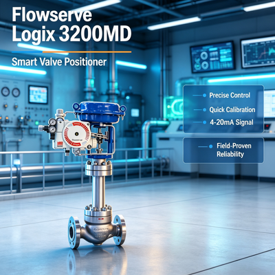 عالية الجودة Flowserve Logix 3200MD موقف الصمام الرقمي HART التحكم الذكي مع صمام ASCO Solenoid