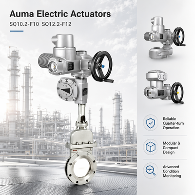 المحركات الكهربائية الصناعية عالية الأداء Auma SQ10.2-F10 SQ12.2-F12 استبدال عالمي