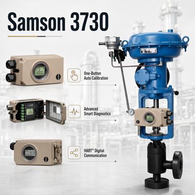 محدد موضع الصمام الذكي الجديد Samson 3730 HART مشغل هوائي رقمي متحكم