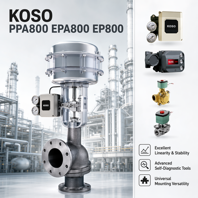 محدد موضع الصمام الذكي الكهروميكانيكي عالي الدقة KOSO PPA800/EPA800/EP800 OEM