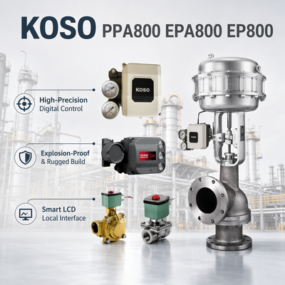 KOSO OEM مشغل صمام ذكي كهرومغناطيسي طرازات PPA800/EPA800/EP800