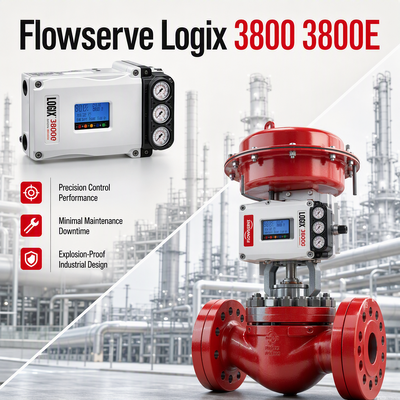 محدد موضع الصمام الرقمي Flowserve Logix 3800 3800E جديد تمامًا، قطع غيار صمامات التحكم الموثوقة متوفرة في المخزون