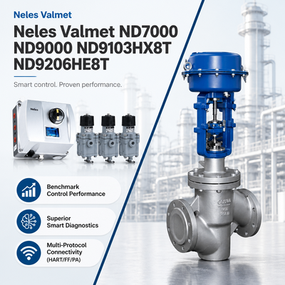 Neles Valmet الأصلي ND7000 ND9000 ND9103HX8T ND9206HE8T جهاز تحكم موقف الصمام الرقمي الذكي للصناعة البتروكيماوية للغاز