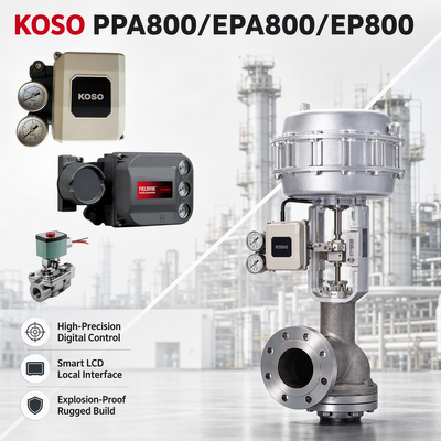 في المخزون KOSO PPA800/EPA800/EP800 الالكترونية الروناميكية موقف الصمام الذكي 4-20mA لمشغل التحكم الروناميكي