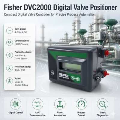 فيلدفيو HC DVC2000 عودة الفعل الفردية الضغط المنخفض موقف الصمام الرقمي