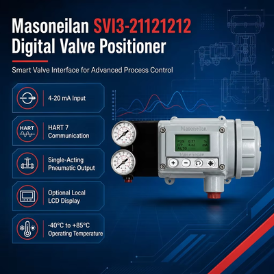Original IP66 Masoneilan SVI3-21121212 SVI3-21121112 Digital HART Electro Pneumatic Smart Valve Positioner