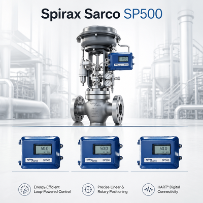 محدد موضع الصمام الرقمي Spirax Sarco SP500 لنظام غلاية البخار، يدعم صمام التحكم Chongqing Chuanyi