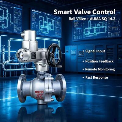 High Quality AUMA SQ 14.2 Part-Turn Actuator 800-2400Nm 3-Phase AC Open-Close Valve Actuator IP68