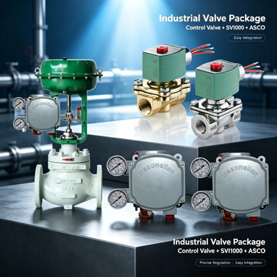 ماسونيلان SVi1000 موقف الصمام الرقمي 4-20mA HART التحكم النيوماتيكي مع صمام ASCO