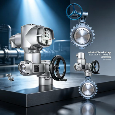 AUMA SQ 05.2-14.2 محرك الدوران الجزئي مع AM 01.1 أجهزة التحكم SFC صمام رد فعل وضع نهاية آمنة